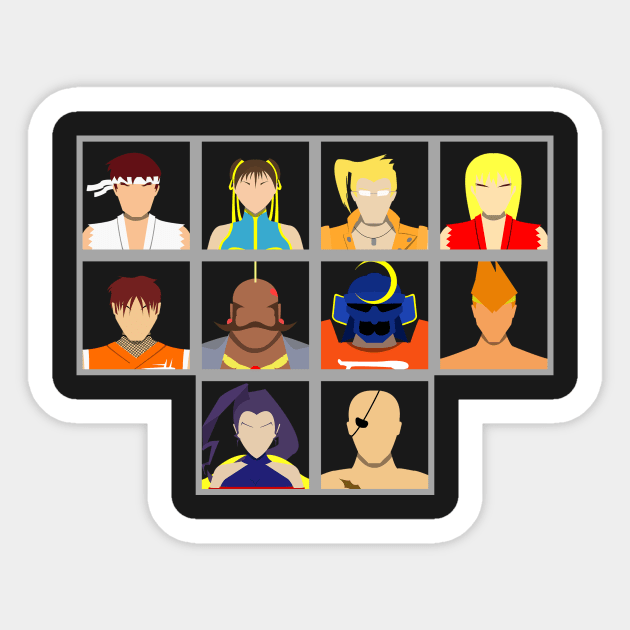 Select Your Character-Street Fighter Alpha Sticker by MagicFlounder